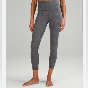lululemon align high rise leggings 25” inseam in heather gray